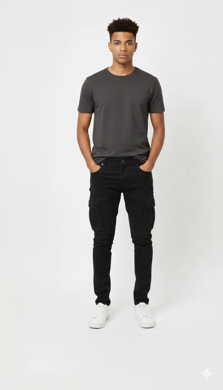 Cargo KENZARO bouton à la taille ref 3030 DAHO.G