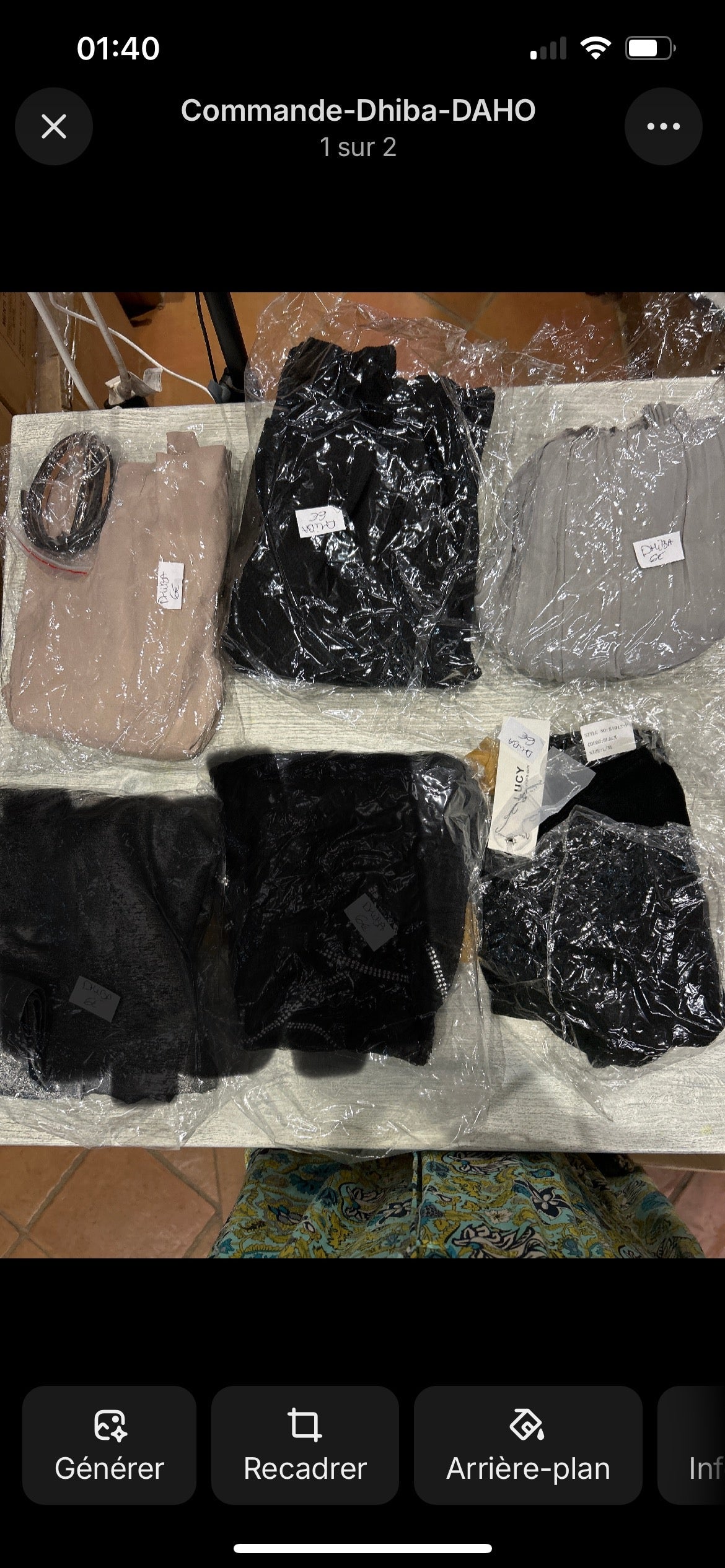 Commande Dhiba DAHO.G