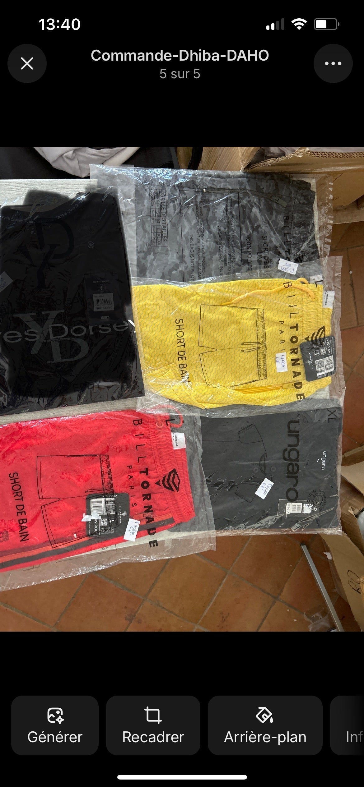 Commande Dhiba DAHO.G