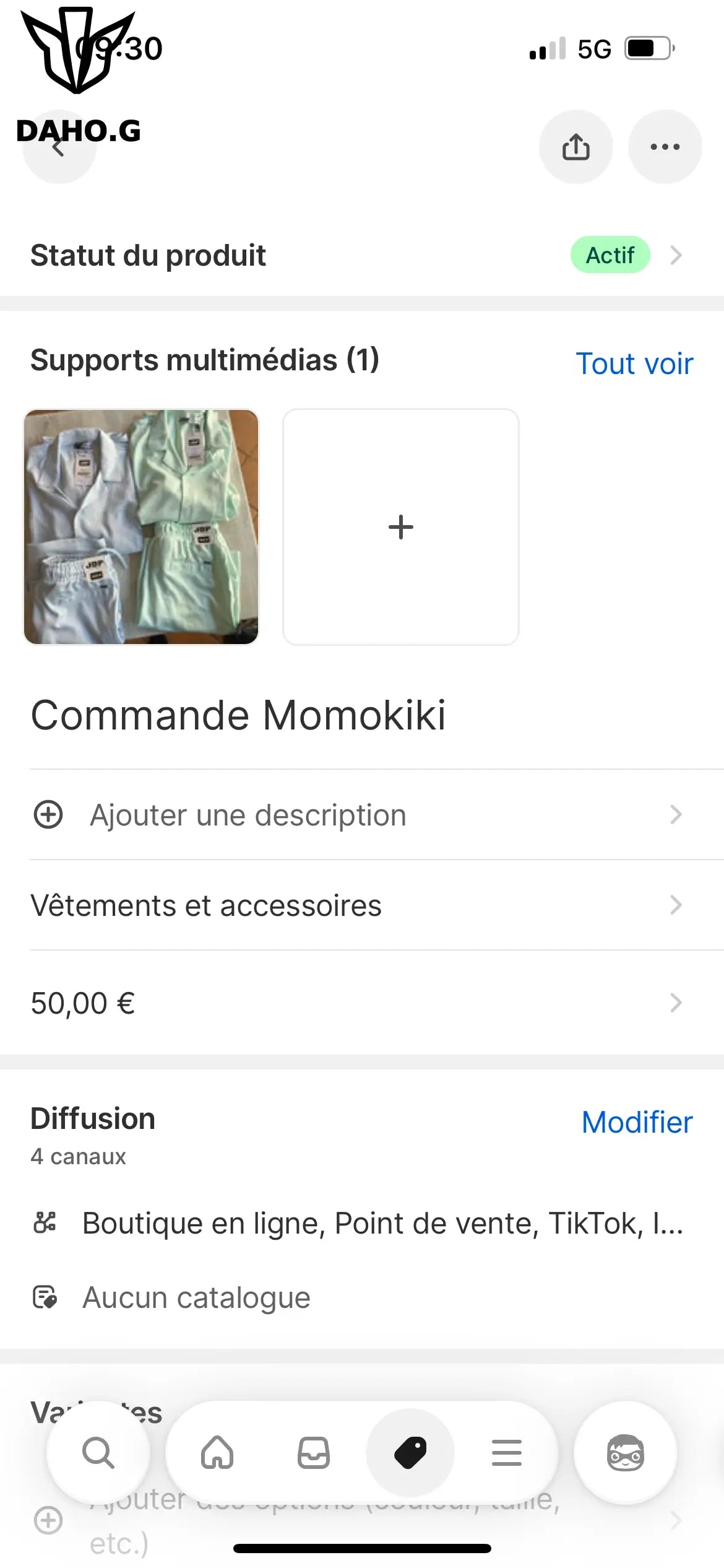 Commande Momokiki