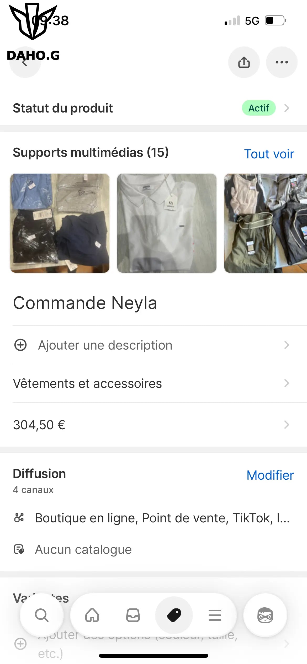 Commande Neyla DAHO.G
