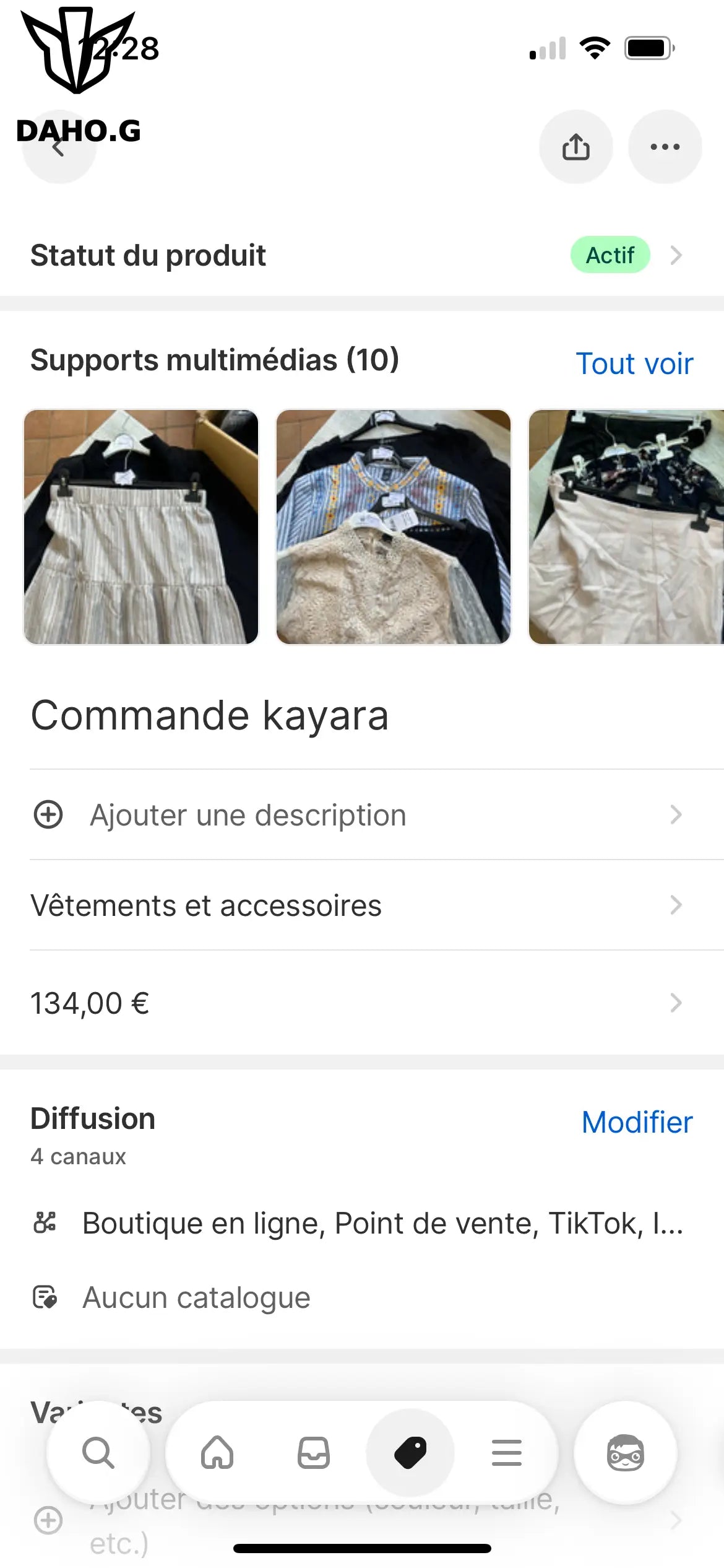 Commande kayara
