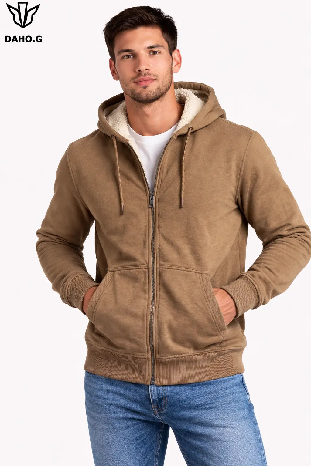 Sweat homme zippé à capuche CELIO DAHO.G