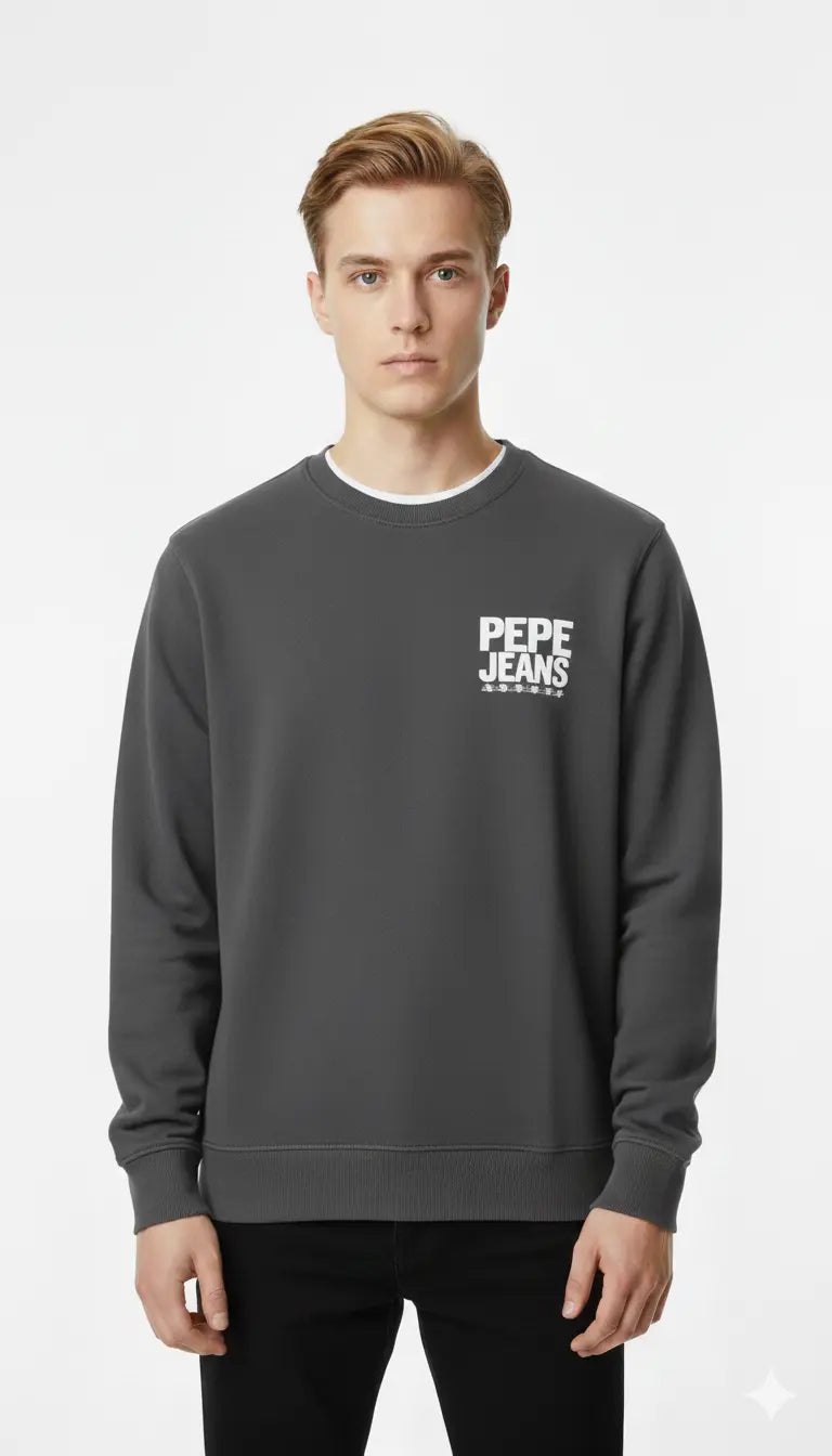 Sweat sans capuche PEPE JEAN ref EDISONRO DAHO.G