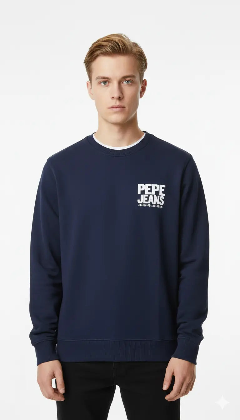 Sweat sans capuche PEPE JEAN ref EDISONRO DAHO.G