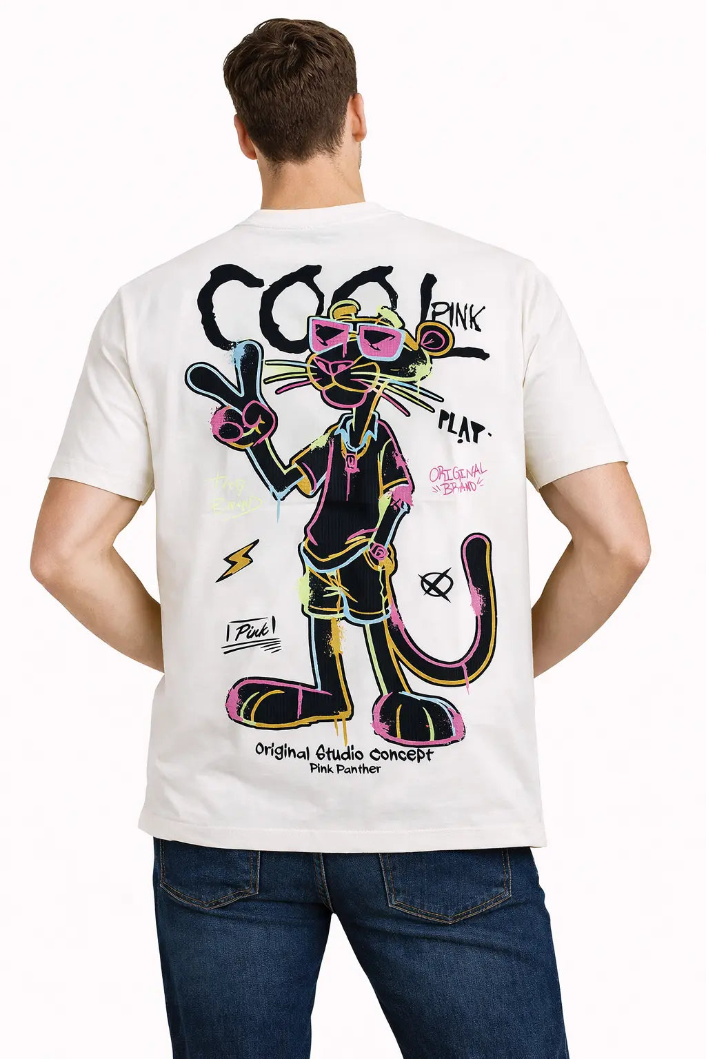 Tee-shirt LA PANTHERE ROSE DAHO.G
