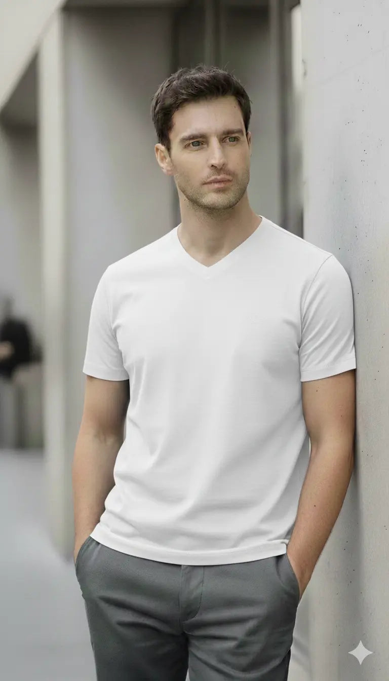 Tee-shirt col V BILL TORNADE ref 24193 DAHO.G