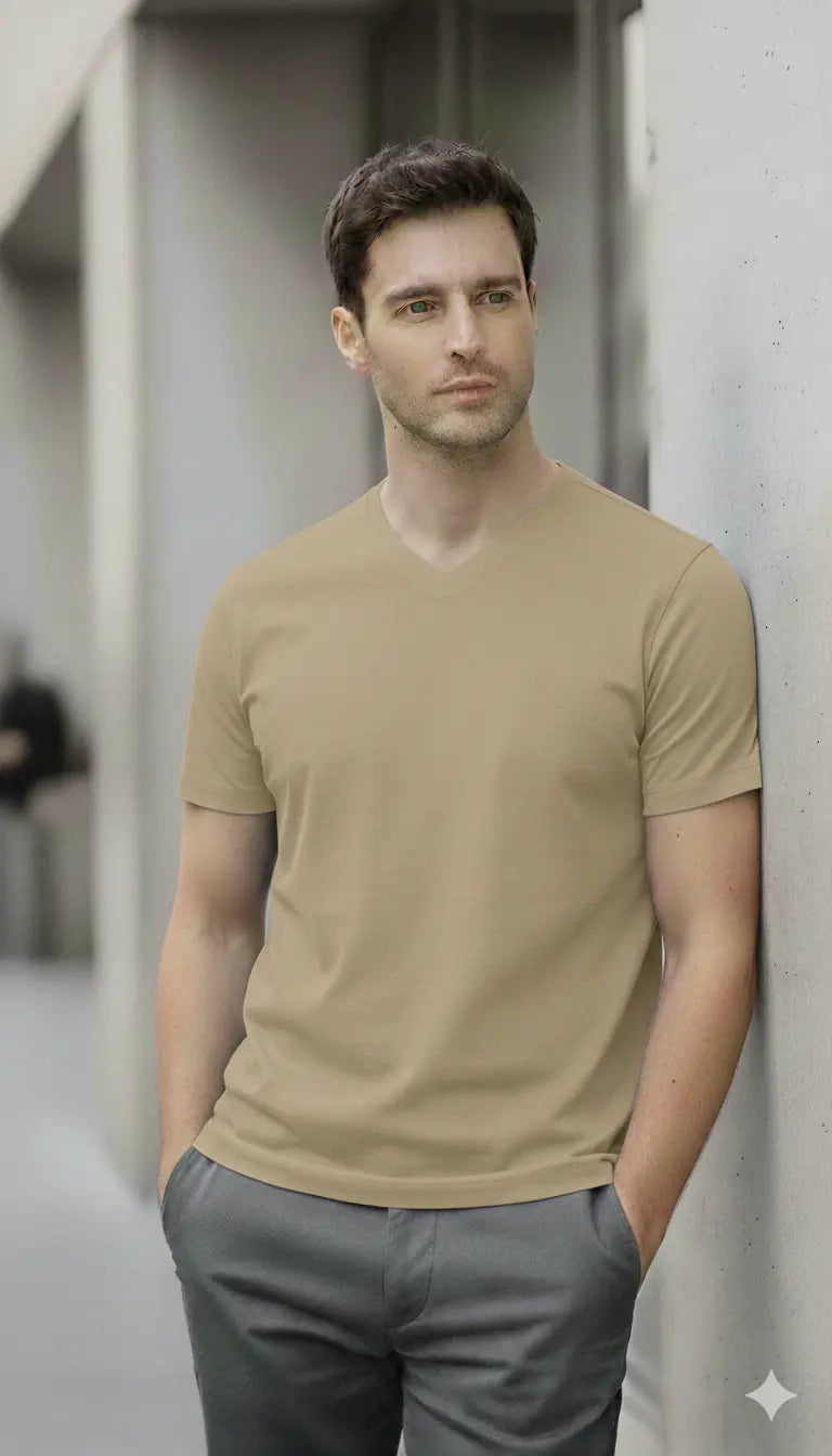 Tee-shirt col V BILL TORNADE ref 24193 DAHO.G