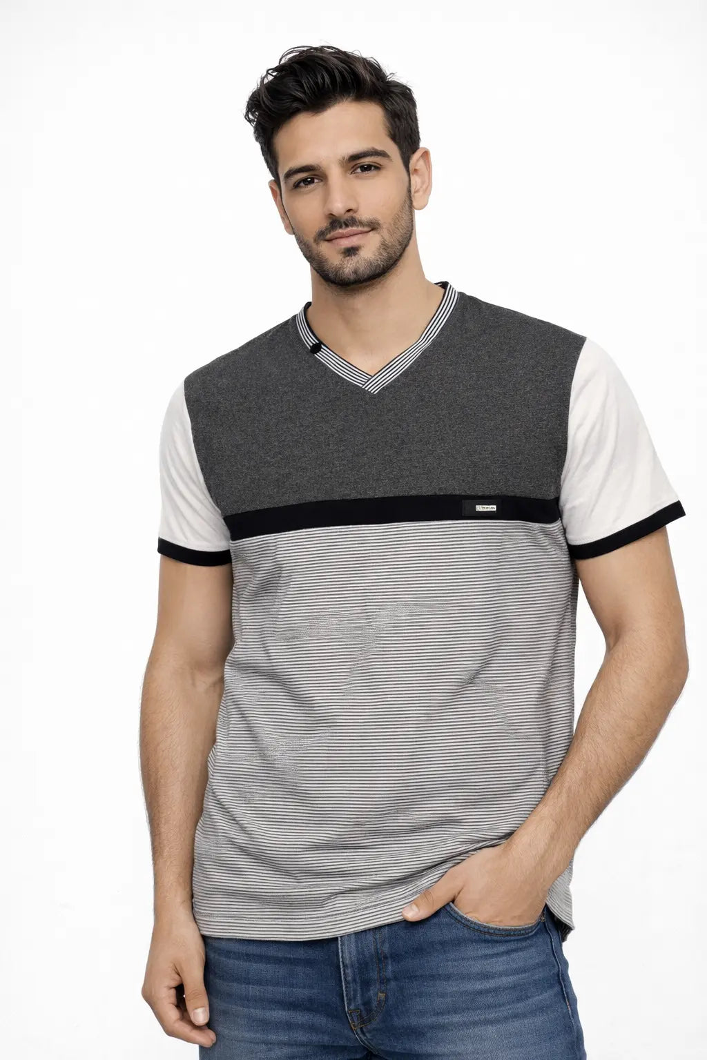 Tee shirt col V BLVCK Soul DAHO.G
