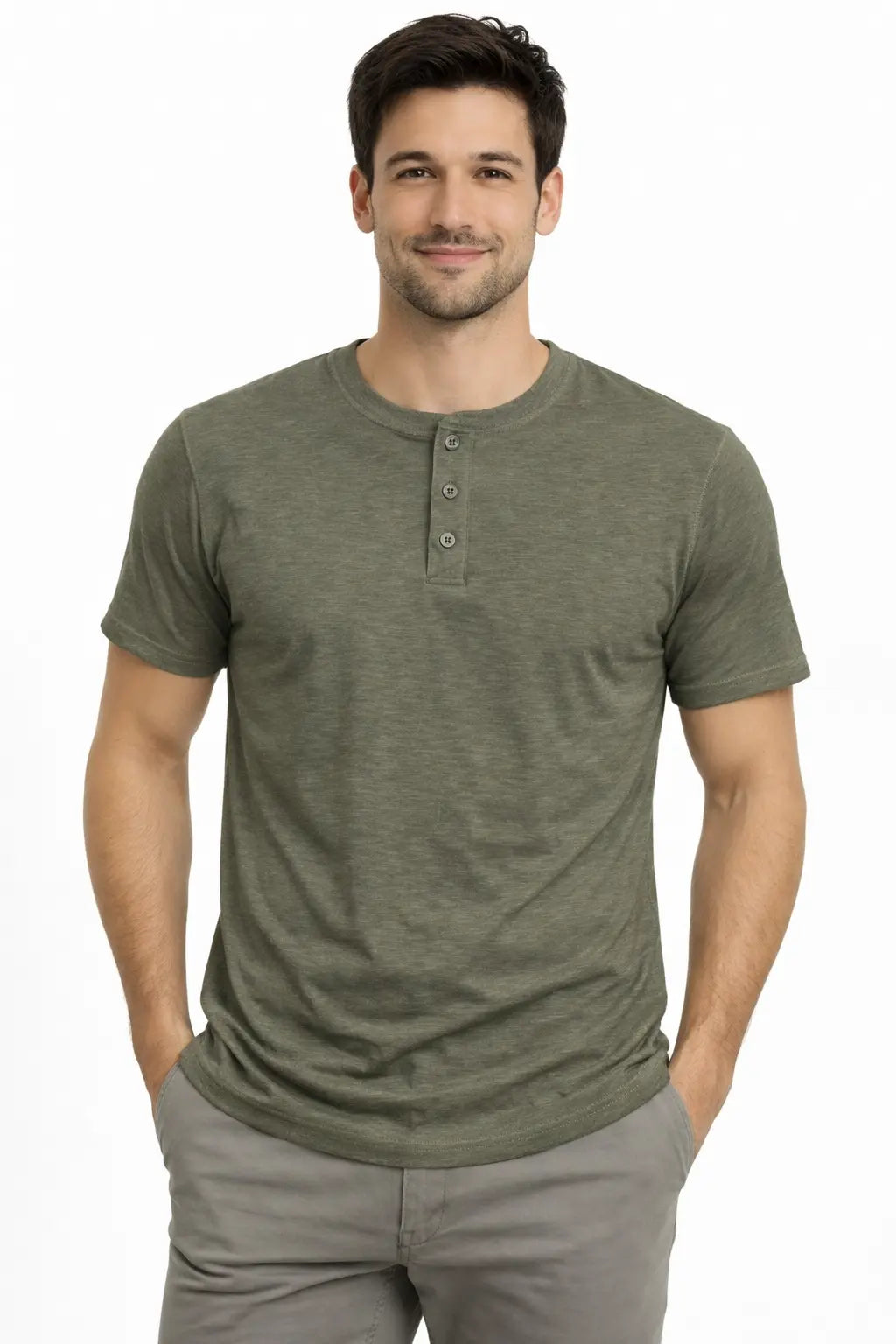 Tee-shirt col tunisien TORRENTE ref 24278 DAHO.G