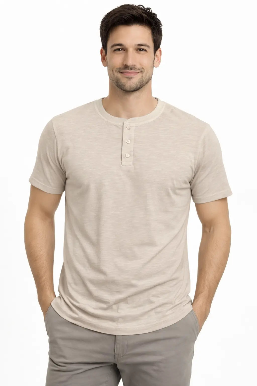 Tee-shirt col tunisien TORRENTE ref 24278 DAHO.G