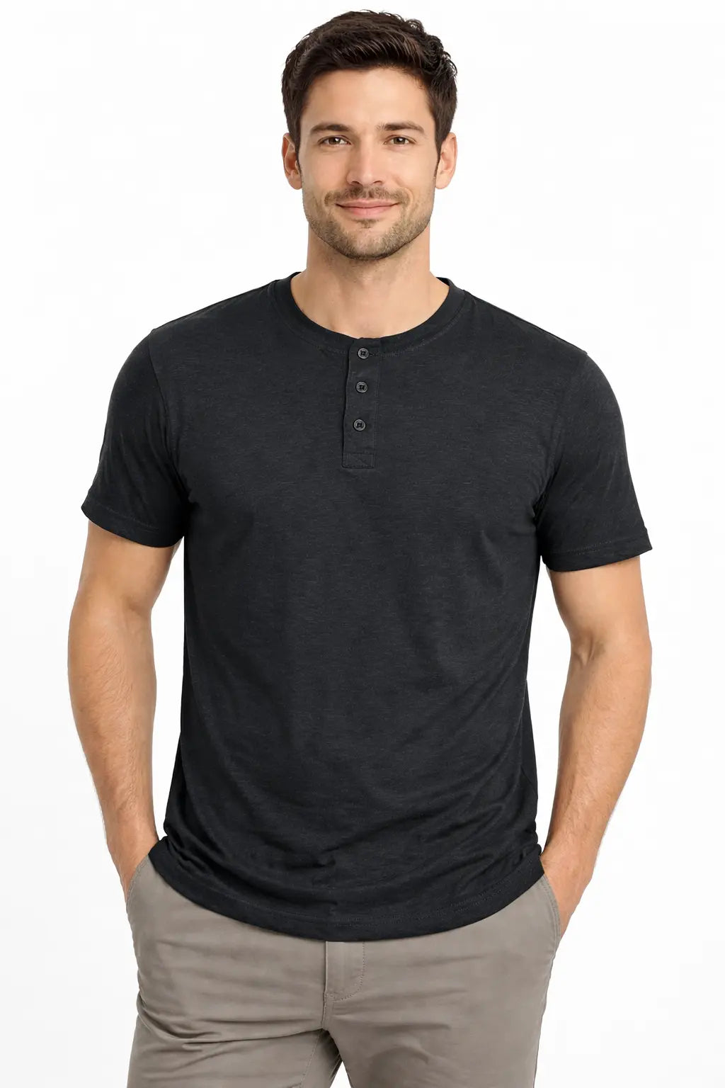 Tee-shirt col tunisien TORRENTE ref 24278 DAHO.G