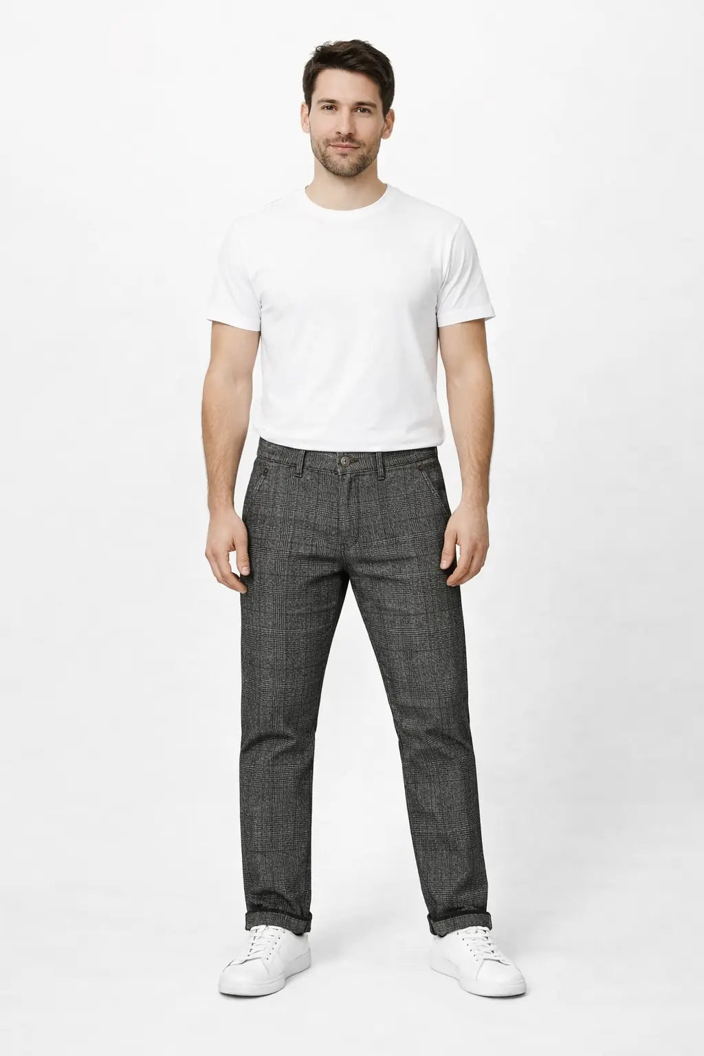 Jeans TIMEZONE regular luitz carreaux clair DAHO.G